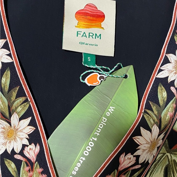 NWT FARM Rio Surreal Flowers Dress Size S - Picture 10 of 11